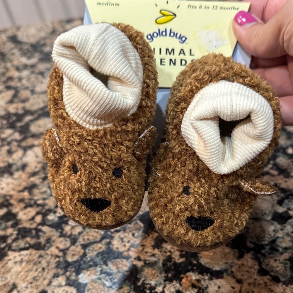Brown Bear Baby Shoes